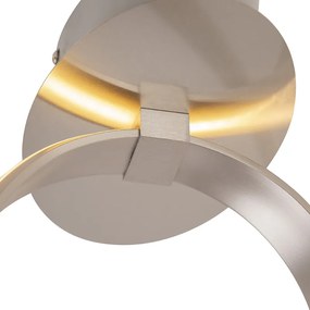Design plafondlamp staal dimbaar incl. LED - Viola Due Modern, Design Binnenverlichting Lamp