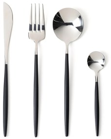 Set van 6 messen in inox, Barbule