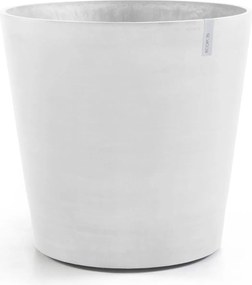 ecopots bloempot Amsterdam Wheels 60- Rond - Pure White - Diameter 60 x H56 cm