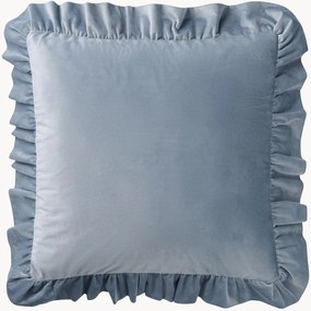 Fluwelen kussenhoes Nora met franjes