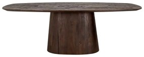 Richmond Interiors Alix Eettafel Donker Hout Deens Ovaal - 230 X 110cm.