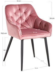 Salle Fluwelen Stoel