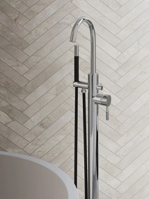 Saniclear Talpa Stripes Pro vrijstaande badkraan chroom