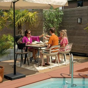 Garden Impressions Sunny tuinstoel zand - 2 stuks