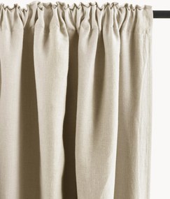 Linnen verduisterend multibandgordijn Aurora, B 135 cm