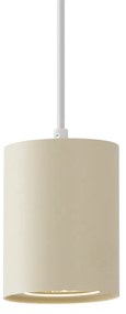 Moderne hanglamp beige met wit voor railsysteem 1-fase GU10 70mm - Iconic Holt