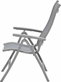 Garden Impressions Hilly tuinstoel verstelbaar taupe - 2 stuks