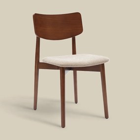 Scandinavische Stoel Walnoot Hout