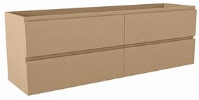 Mondiaz HAY wastafelonderkast - 150x40x50cm - 4 lades - uitsparing links - softclose - Oro M45235Oro