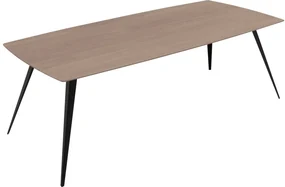 Goossens Excellent Eettafel Floyd, Semi rechthoekig 220 x 100 cm