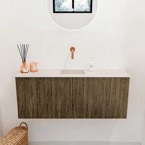 Mondiaz Joya DLux 100cm toiletmeubel dusk met wastafel faye midden zonder kraangat meli