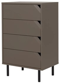 Tenzo Corner Smalle Wandkast Taupe - 60x43x96cm.