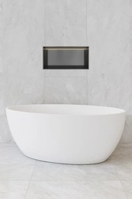 Hotbath &More inbouwnis met verlichting 30x60x10cm geborsteld gunmetal PVD