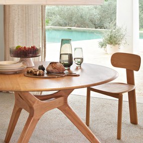 3-poot stoel, massief eiken, MARAIS, ontwerp Emmanuel Gallina