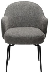 Dan-Form Bae Swivel Luxe Eetkamerstoel Draaibaar Grijsbruin Boucle