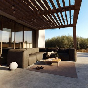 Soft Zitzak Outdoor 5 Seater Hoekbank - Kirra Noir