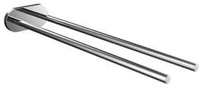 Emco Round Handdoekhouder - 40cm - dubbel - niet draaibaar - chroom 435000140