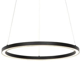 Smart hanglamp zwart 60 cm incl. LED en RGBW  - Girello