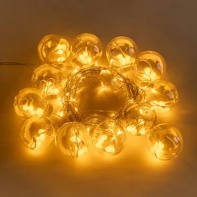 LED-verlichtingsgordijn met bollen (4,70 m) Biro Warm wit - Sklum