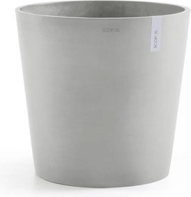 Ecopots bloempot Amsterdam 50 - Rond - White Grey - Diameter 50,5 x H43,5 cm