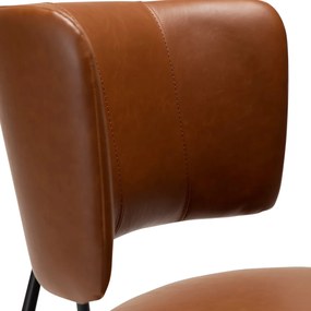 Dan-Form Roost Design Eetkamerstoel Bruin Vintage Kunstleer