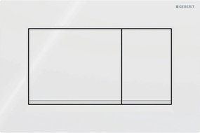 Geberit Sigma 10 (ex Sigma 30) bedieningspaneel glans wit/mat wit voor Sigma reservoirs 8cm (UP720) en 12cm (UP320)