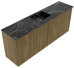 Mondiaz Joya DLux 100cm toiletmeubel dusk met wastafel faye midden zonder kraangat lava