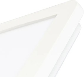 Plafonnière wit 30 cm incl. LED 3-staps dimbaar IP44 - Steve