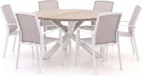 Diningset Forza | 6 personen teakhout | Tuinset stapelbaar | 7-delig | Kees Smit Tuinmeubelen