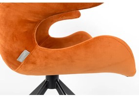 Zuiver Mia Eetkamerstoel Velvet Oranje