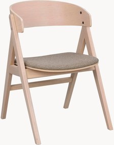 Eikenhouten eetkamerstoelen Waterton met gestoffeerde zitvlak en armleuningen, 2 stuks