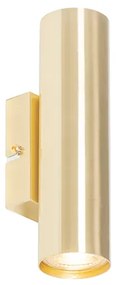 Moderne wandlamp messing 2-lichts - Jeana