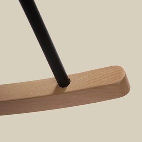 Schommelstoel Met Hoge Rugleuning Grijsbruin