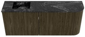 Mondiaz Joya DLux 100cm toiletmeubel ronding rechts shadow met wastafel faye links 1 kraangat lava