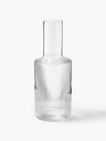 Mondgeblazen karaf Ripple met reliëfpatroon, 1 L