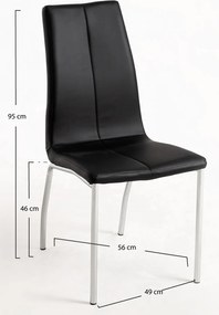 Pak 4 Humi Kunstlederen Stoelen