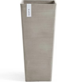 Ecopots bloempot Rotterdam High 70 - Vierkant - Taupe - 32,7 x H70,5 cm
