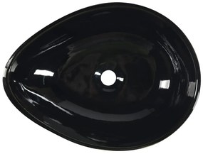 Sapho Priori keramische waskom 51cm zwart