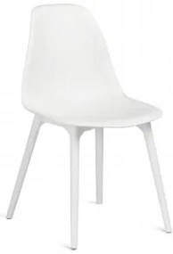 Set Van 4 Eetkamerstoelen Van Polypropyleen Scand Wit - Sklum