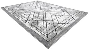Tapijt modern COZY Lina, geometrisch - Structureel,  twee poolhoogte , grijs