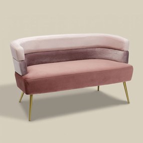 Kare Design Sandwich Roze Velvet Design Bankje