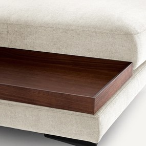 Voetensteun met dienblad, polyestermix, MODERNISTE, ontwerp Emmanuel Gallina