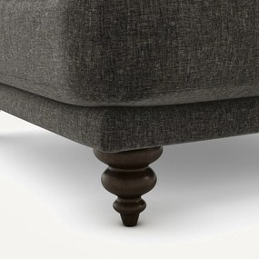 Voetenbank van fluweel chenille, Lazare