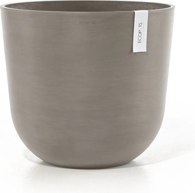 Ecopots bloempot Oslo 45 - Rond - Taupe - Diameter 45 x H39,4 cm