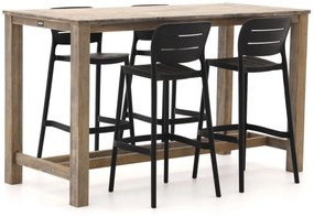 Barset Forza | 4 personen teakhout | Tuinset stapelbaar | 5-delig | Kees Smit Tuinmeubelen