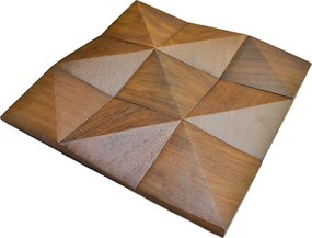 Houten Mozaïekpaneel | Cumaru Deep | 30×30 cm | Hout | Tegel