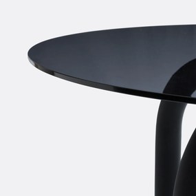 Ronde tafel, smocked glas, 4-personen, Polly