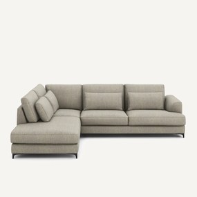 Omvormbare hoekbank links, tweed stof, Marsile