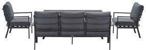 Garden Impressions Senja lounge dining set stoel-bank 4-delig mystic grey