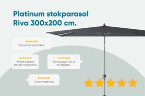 Platinum Riva stokparasol 3x2 m. - Olive